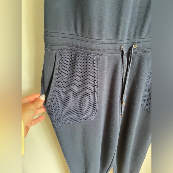 Ralph Lauren Women’s Tie Waist Sleeveless Jumpsuit in Navy Blue Size Medium - Picture 6 of 8
